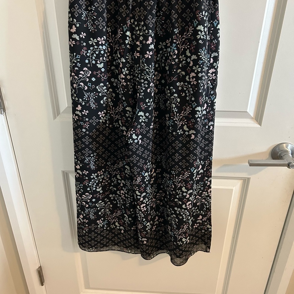 TED Baker Black Marcila Hazel High Neck Wide Leg Floral Jumpsuit - Picture 6 of 9